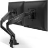Dual Monitor Arm Desktop Mount Bracket 17 34 cm 20KG Fully Adjustable Full Dynamic Swivel Monitor Arm
