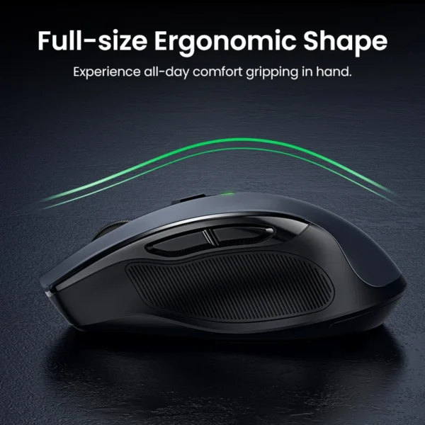 Ab9dd615c694e4ba997b8b3d1a37e1d53T Ugreen Ergonomics Mode 2 4G Wireless Silent Mouse 1600 DPI For MacBook Tablet Computer Laptop PC Mice