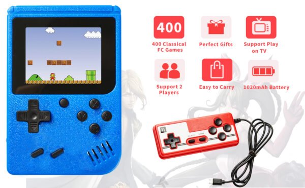e6e37529-b87c-45d5-a821-8a1b206eb88d.__CR0,0,970,600_PT0_SX970_V1___ 400 Games Retro Portable Video Games Classic Console Double Remote Control Gameboy TV Mario Pemainan