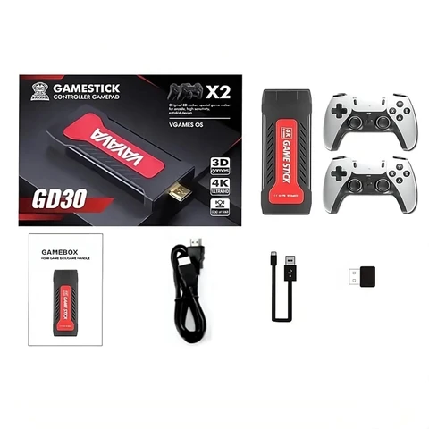 gaming-console-for-tv-old-video-game-for-kids-best-gift-fun-all-original-imahdh3z8cgyyvxu GD30 Portable TRUE 4K TV Video Retro Game Console 2 4G Wireless Controller Game Stick Built in 20000 Classic Games