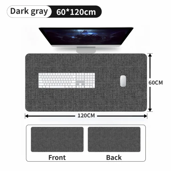 my-11134207-820lf-mfnu3wsv5czu46.webp Large PU material game mouse pad surface waterproof non slip anti scratch breathable computer office keyboard pad
