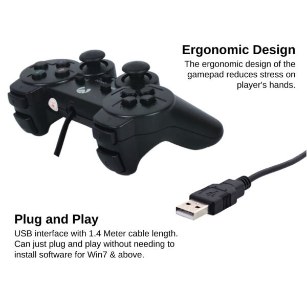 sg-11134202-7rcer-ltvxjhwgudpu61 USB008 USB Analog Gamepad Joystick Single Dual Pengawal Gaming PC Komputer Komputer riba Steam Wired